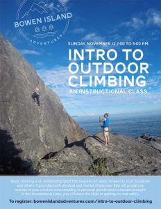 Bowen Island Adventures Intro to Outdoor Climbing